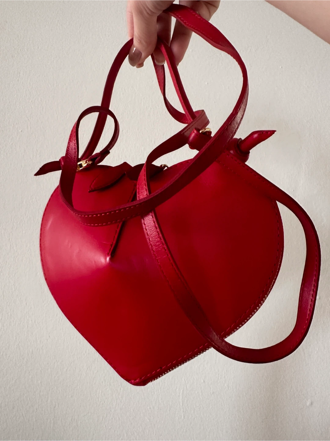 Heart Shape Leather bag - photo 4