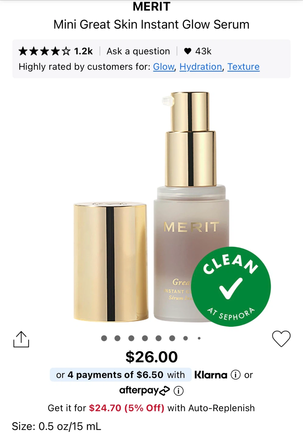 MERIT Great Skin Instant Glow Serum‼️last price ) - photo 2