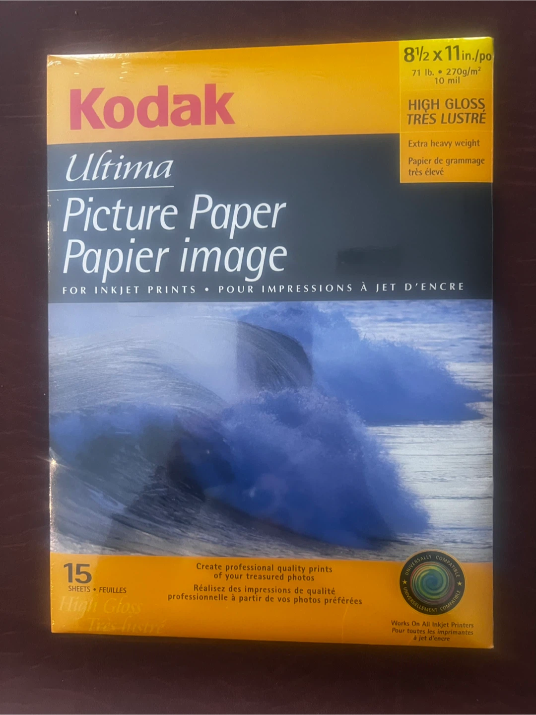 Kodak Ultima High Gloss Picture Paper - 8 1/2 x 11 in.