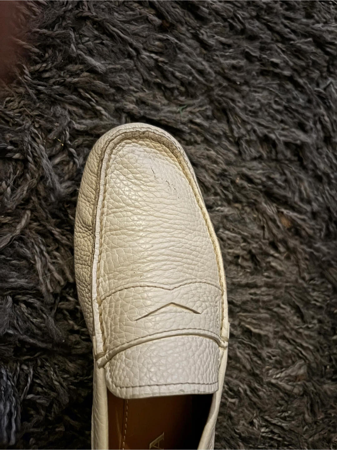 Prada White Leather Loafers man size  8 - photo 5