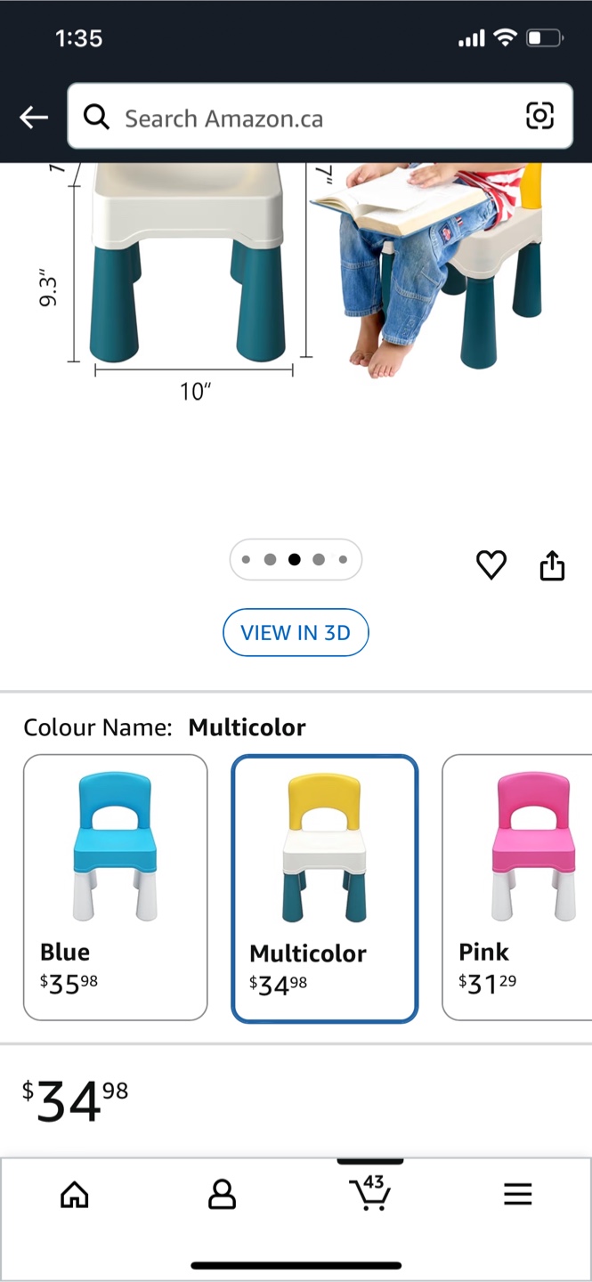 Burgkidz Plastic Kids Chair - Multicolor - photo 3