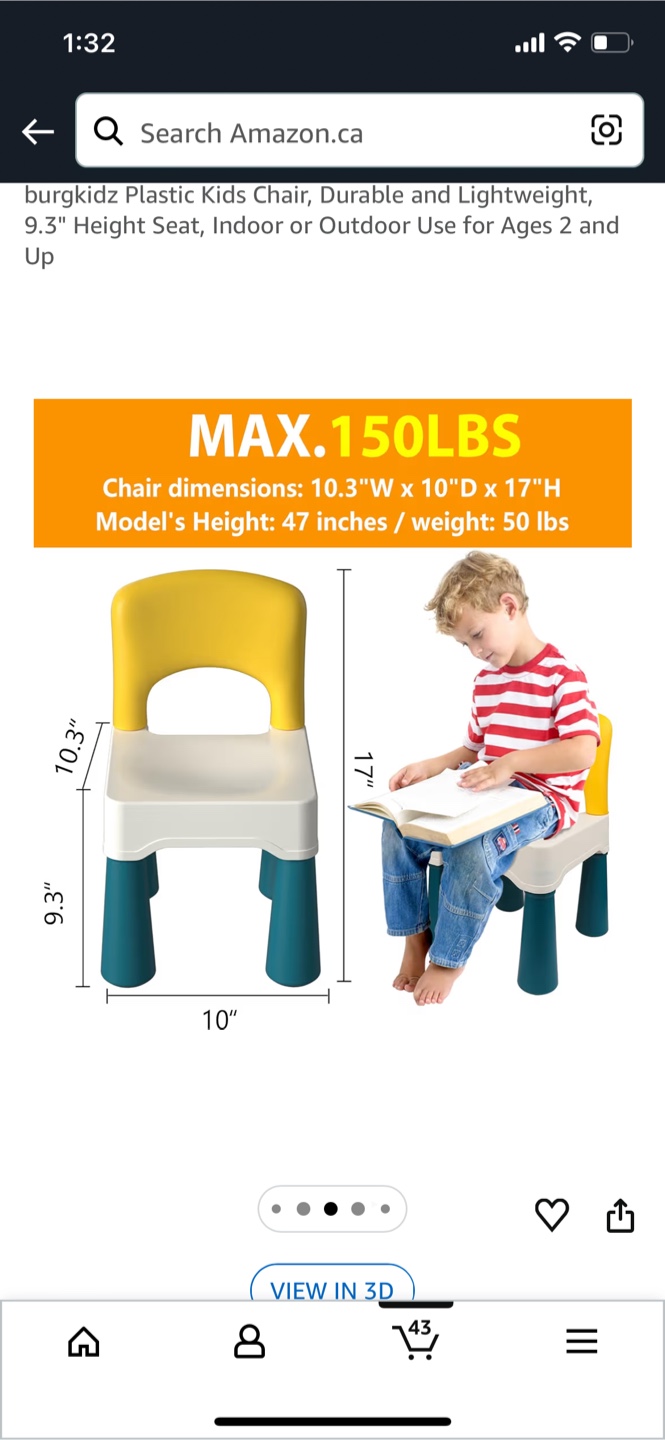 Burgkidz Plastic Kids Chair - Multicolor - photo 2