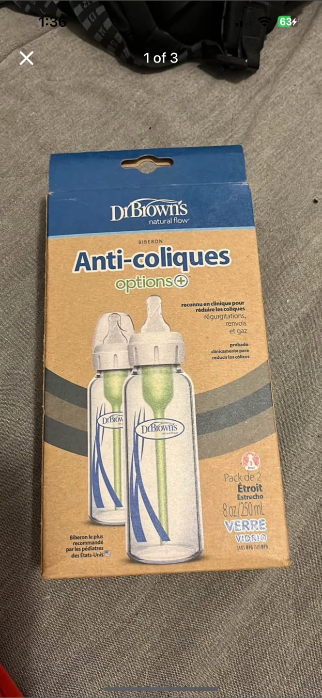 Dr. Brown's Anti-Coliques Options+ Glass Bottles - 2 Pack - photo 3