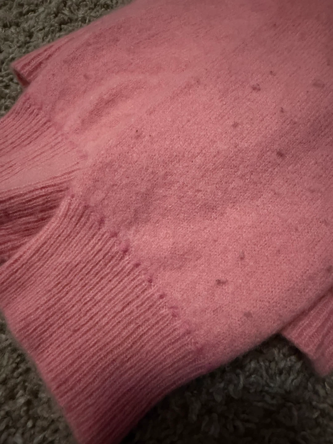 Cashmere Pink V-neck Sweater - photo 2