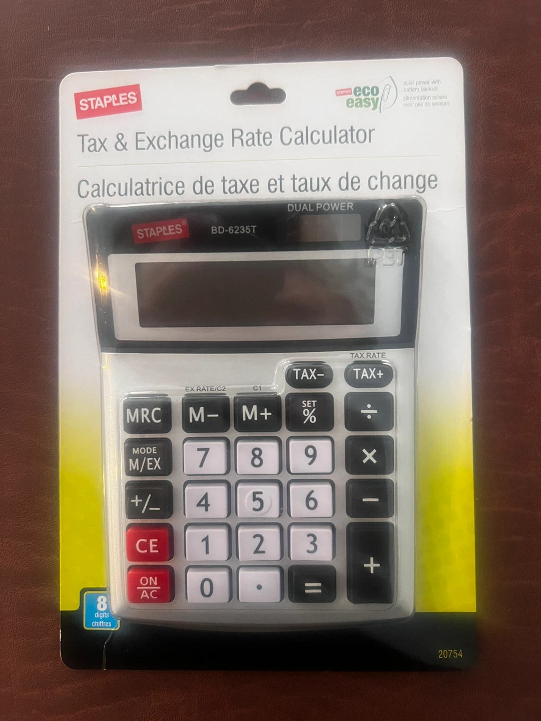 Staples Tax & Exchange Rate Calculator BD-6235T