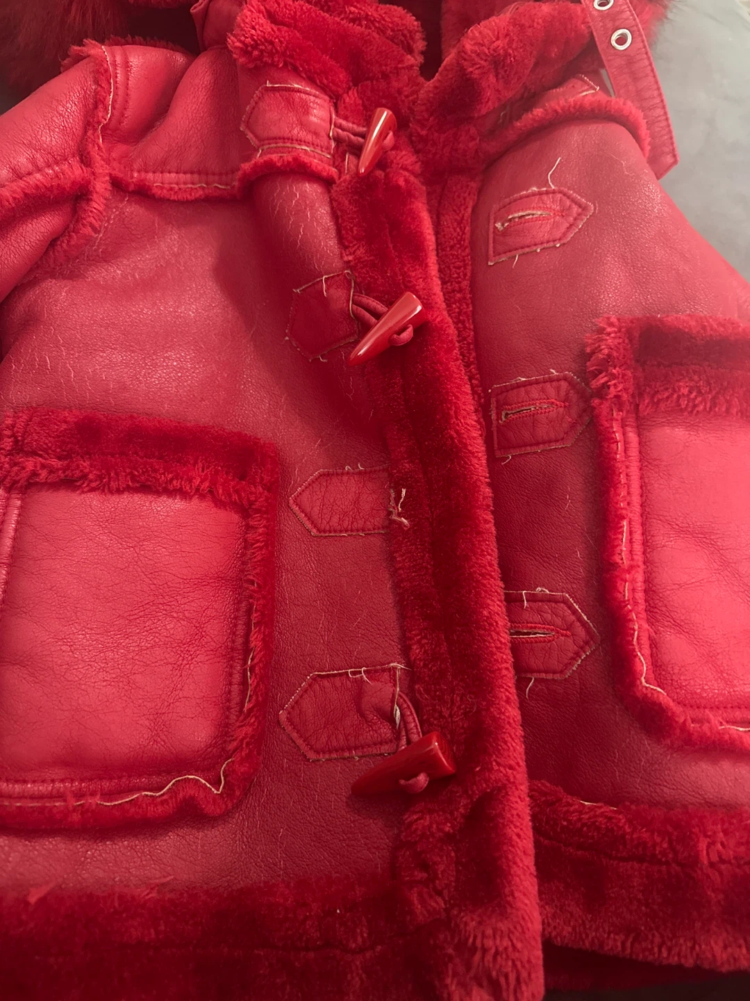 Jordan Craig Kids Red Faux Fur Lined Jacket Size 3 - photo 4