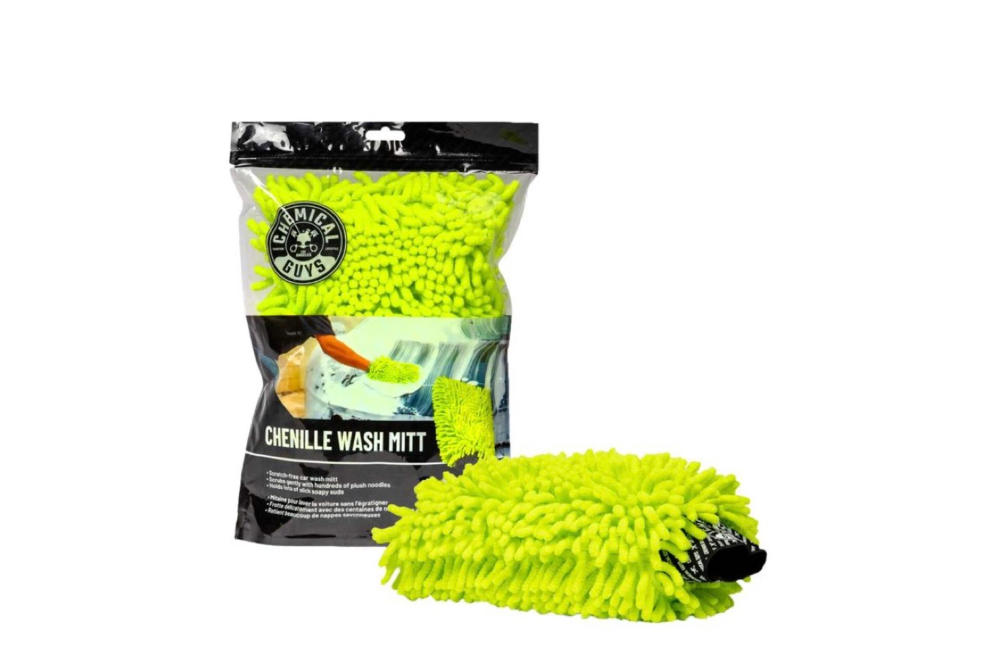 Chemical Guys Microfibre Scratch-Free Chenille Car Wash Mitt