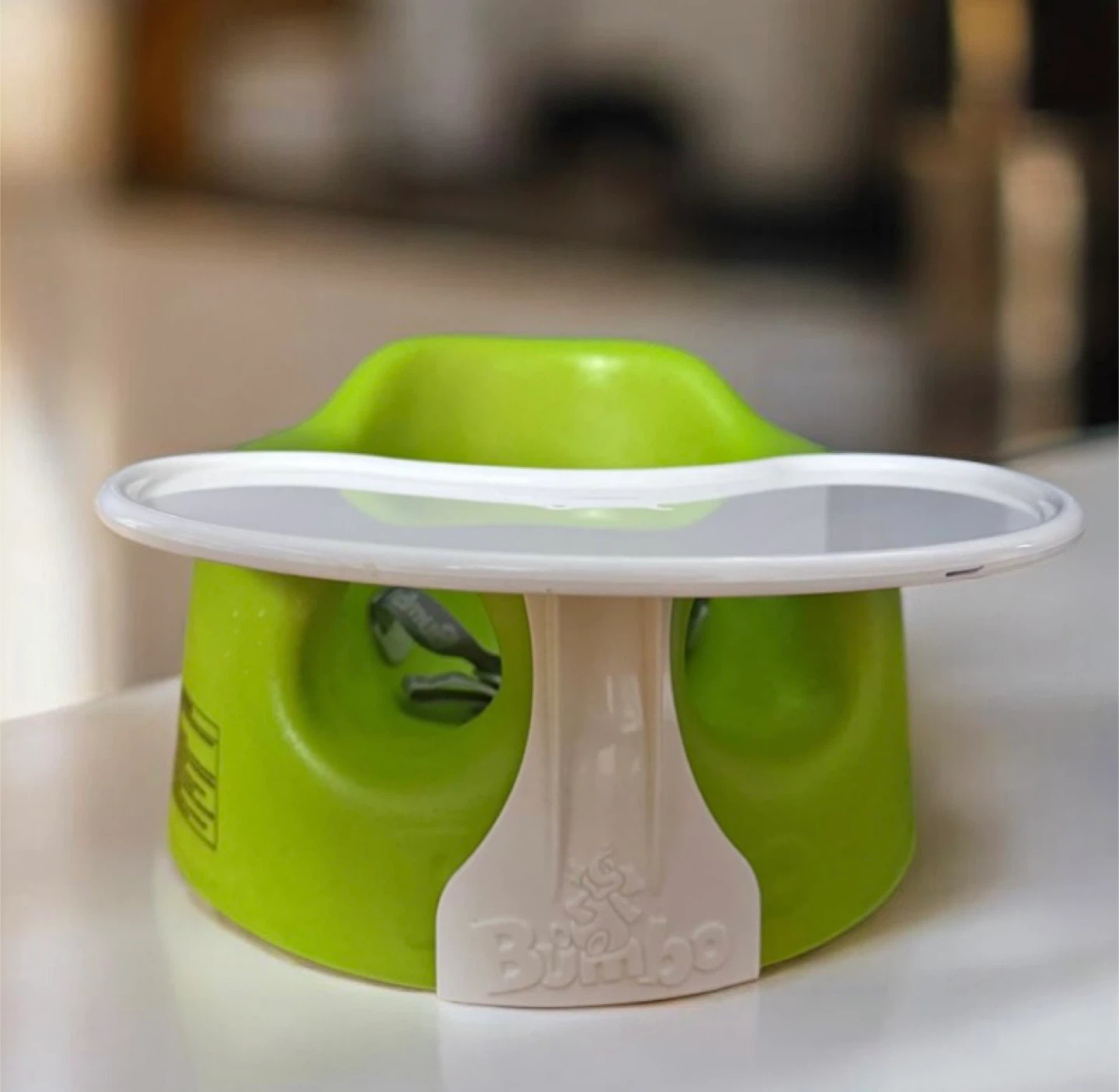 Bumbo Floor Seat with Tray, Lime Green
