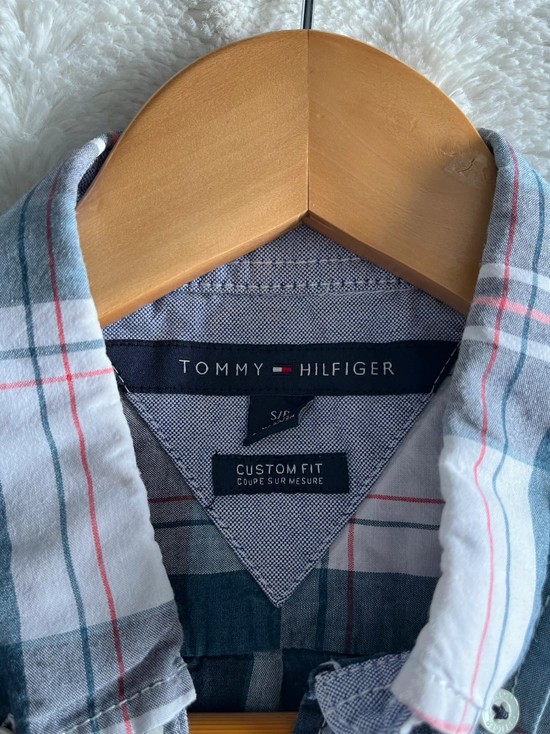 Tommy Hilfiger Custom Fit Plaid Short Sleeve Shirt (S) 🏆 - photo 2