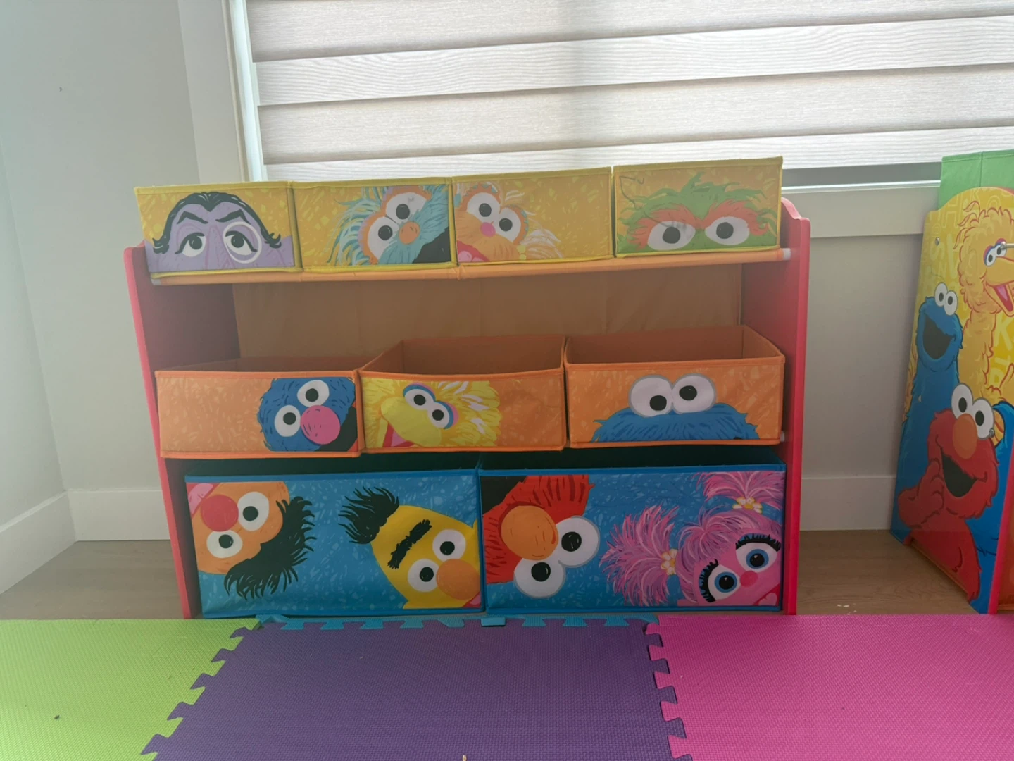 Sesame Street Toy Storage Organizer with Bins - photo 2