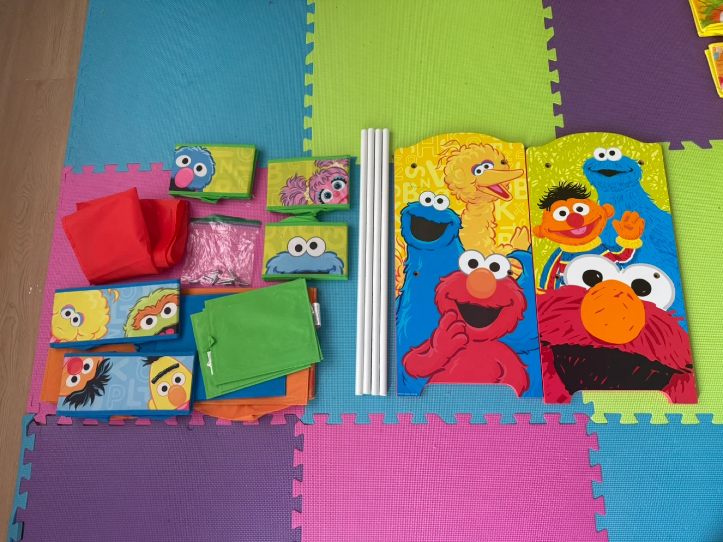 Sesame Street Toy Storage Organizer with Bins - photo 4