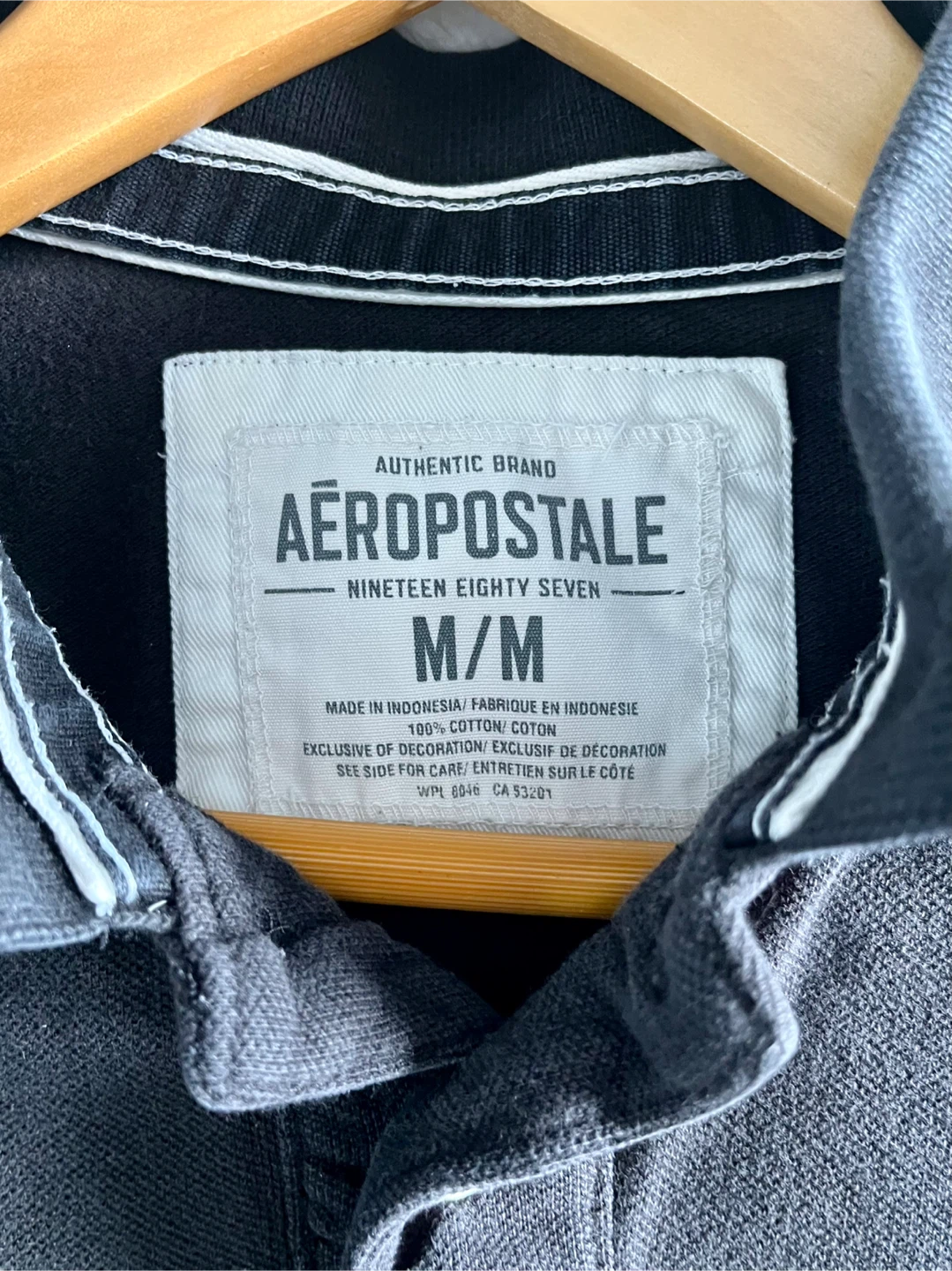 Aeropostale Polo Shirt M/M Black 🏆 - photo 2