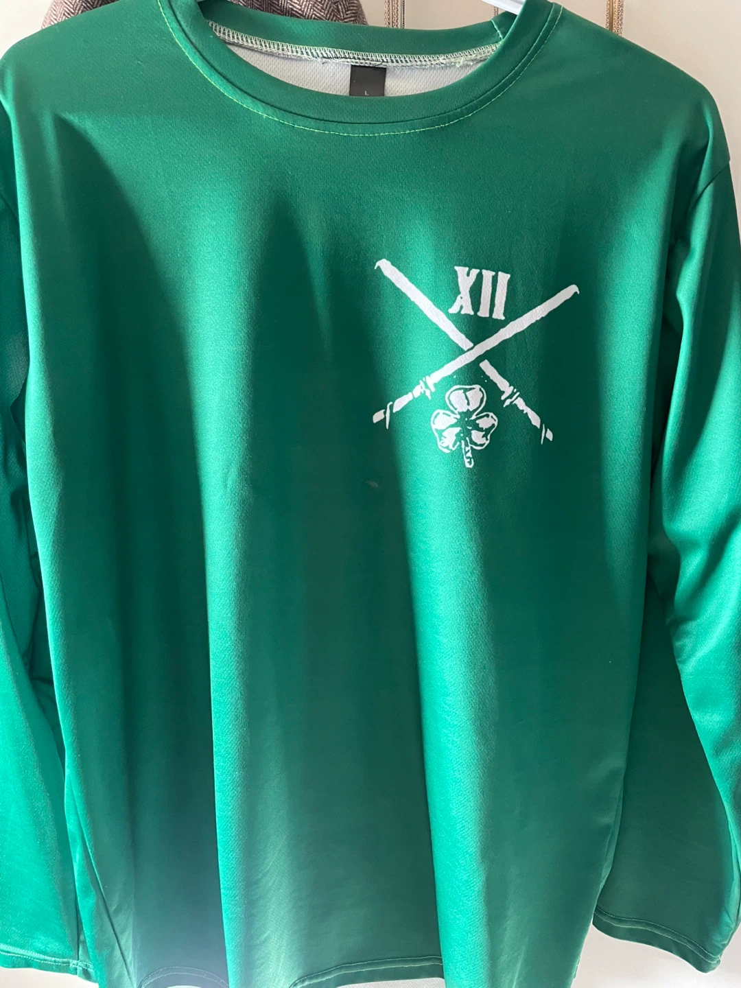 Green Long Sleeve Shirt - Irish Theme - photo 2