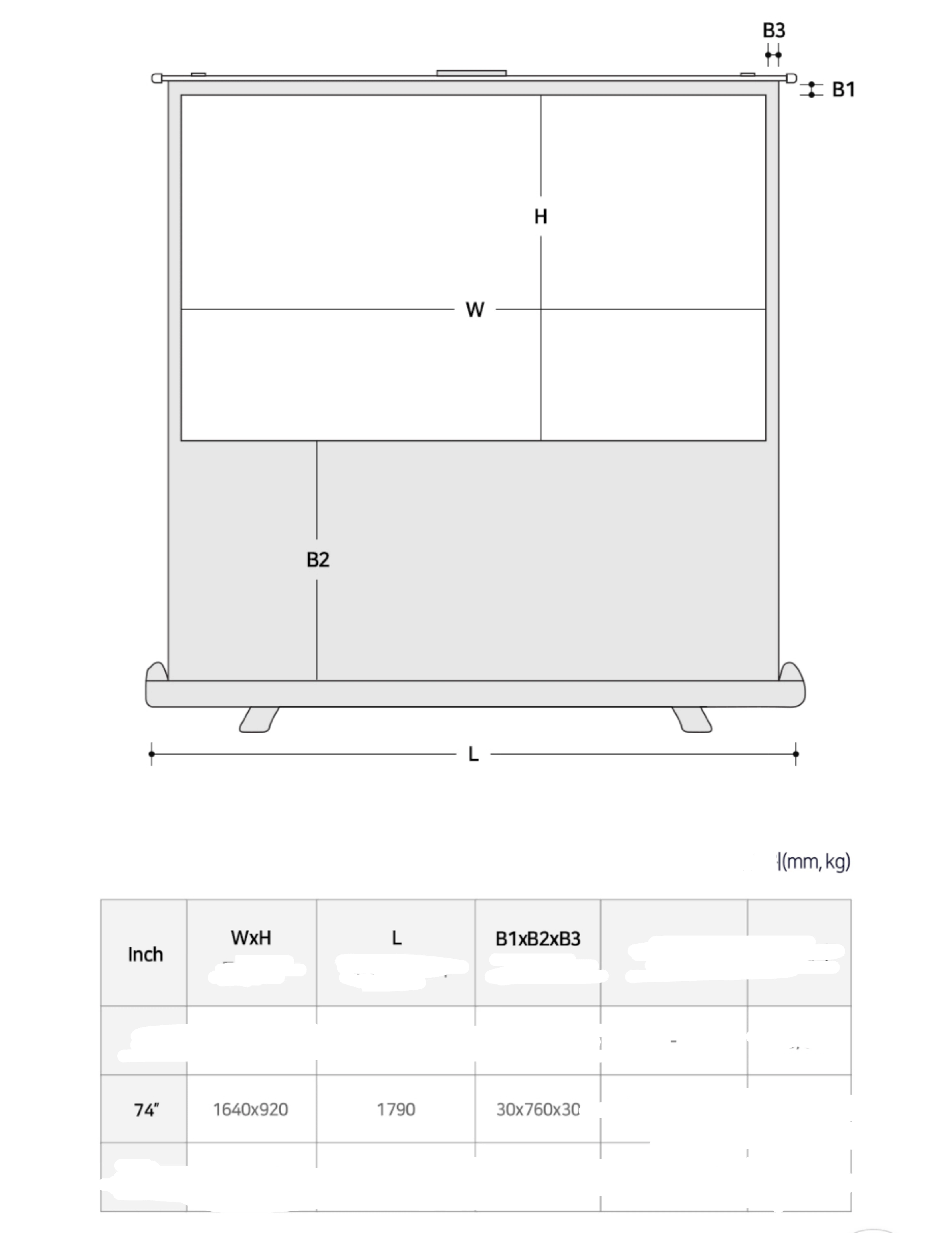 Projector Screen (74inch) - photo 4