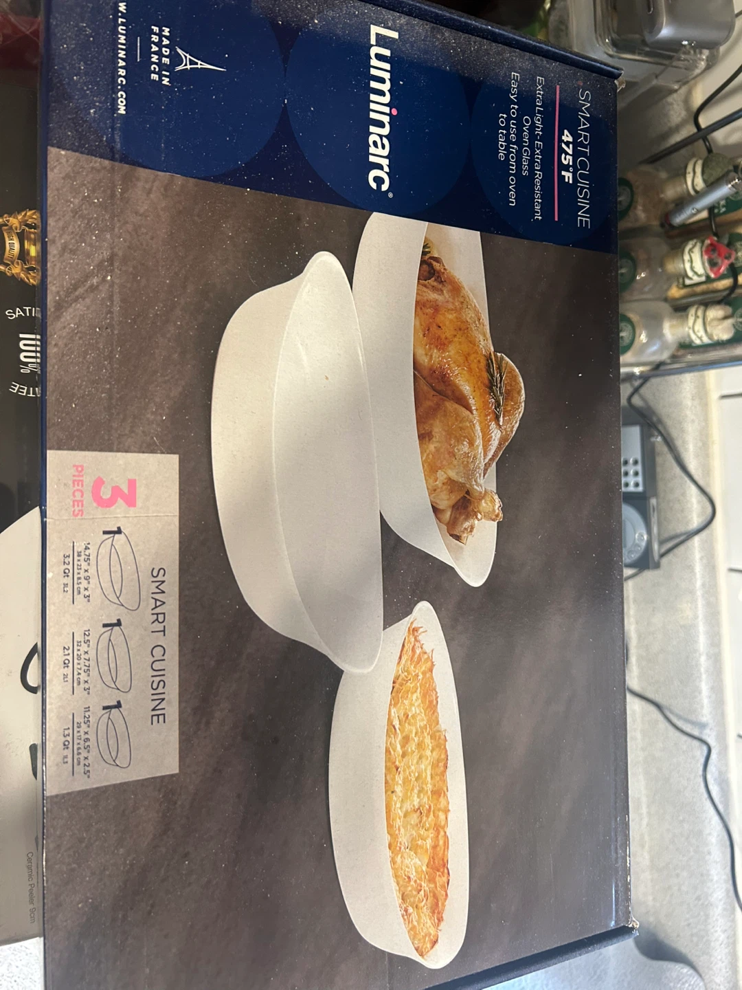 Luminarc Smart Cuisine 3-Piece Oven Glass Dish Set