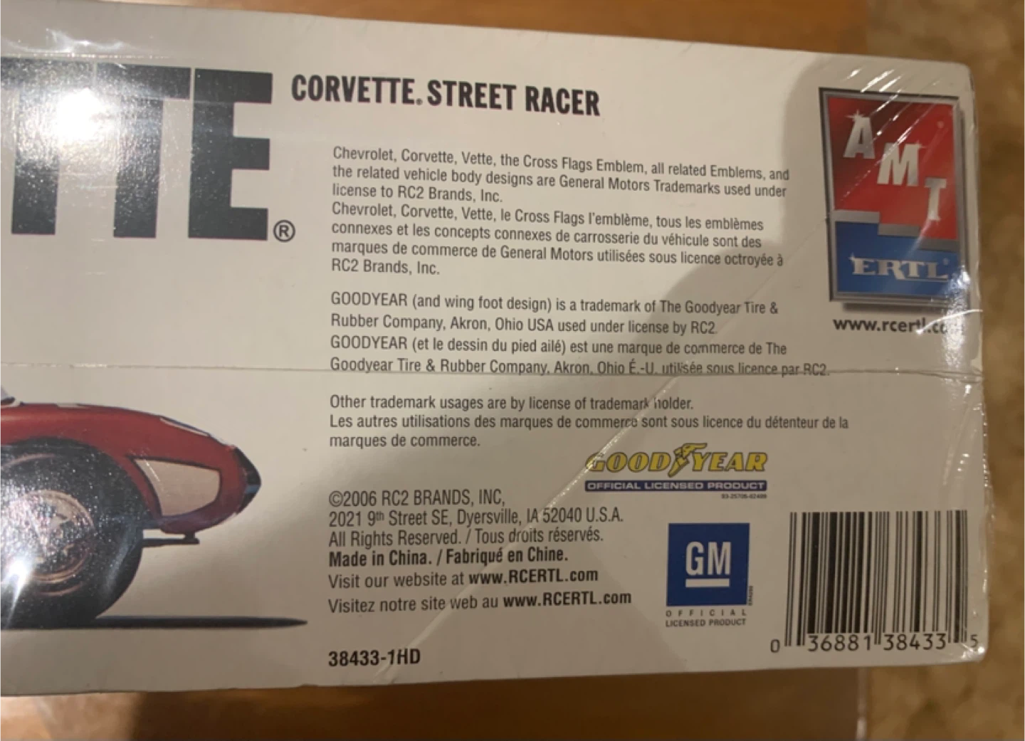 57 flip nose Vette model car - photo 3