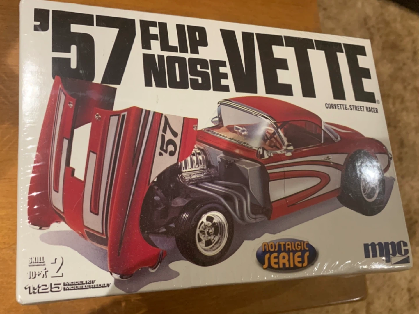 57 flip nose Vette model car