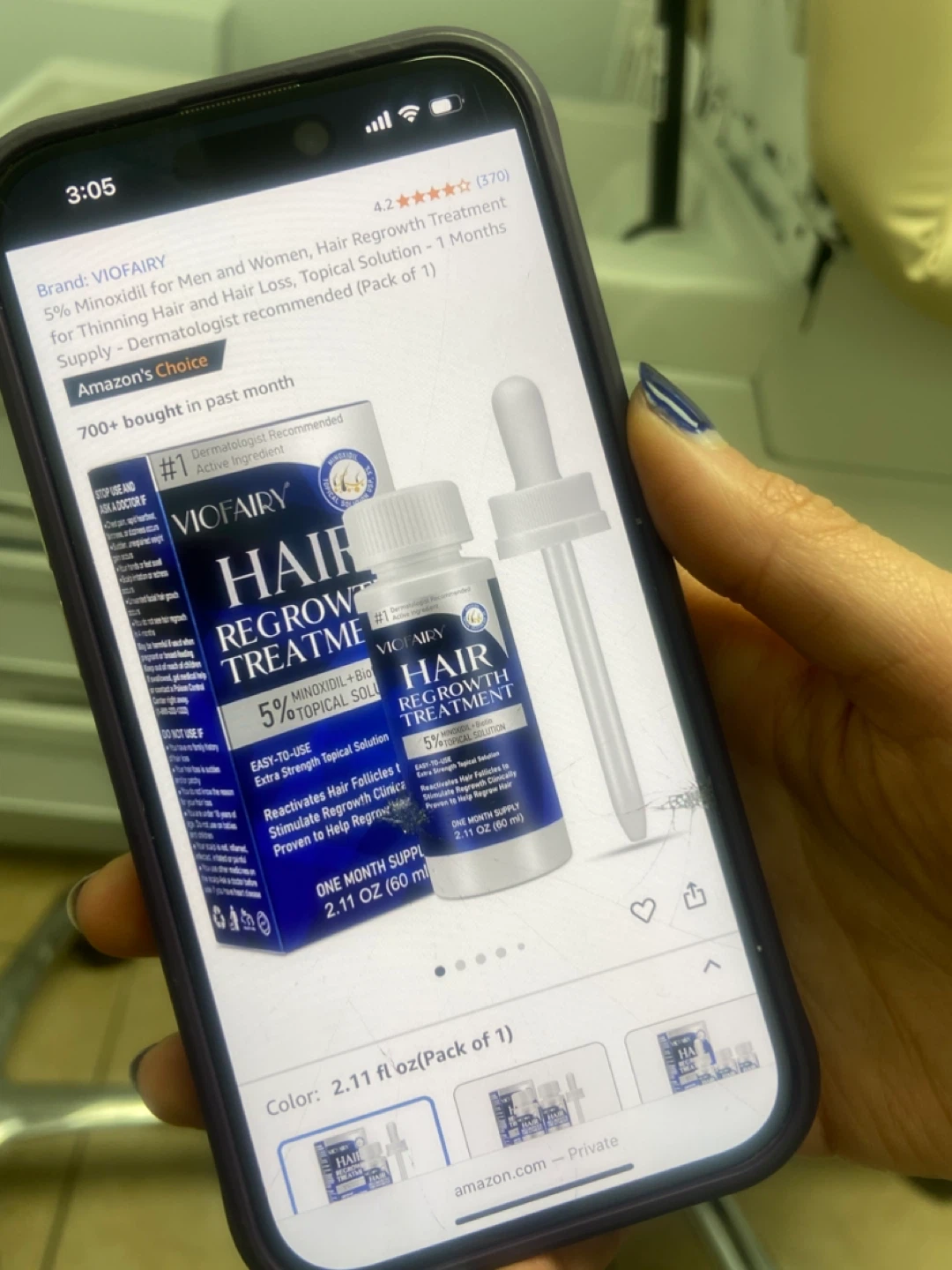 🏆VIOFAIRY 5% Minoxidil Hair Regrowth Treatment - 2.11 oz