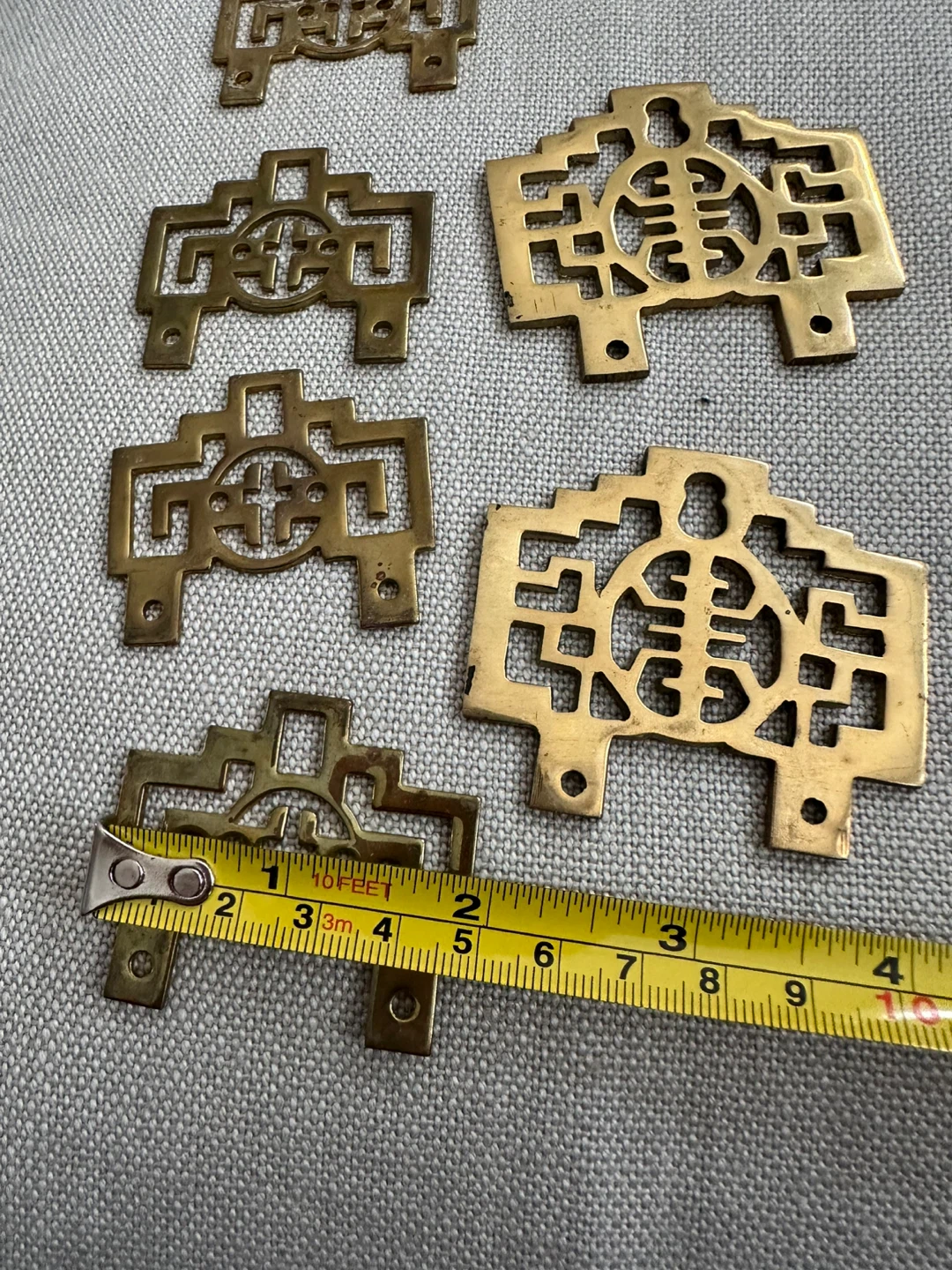 Brass Decorative Hardware Accents Set of 6 - photo 5