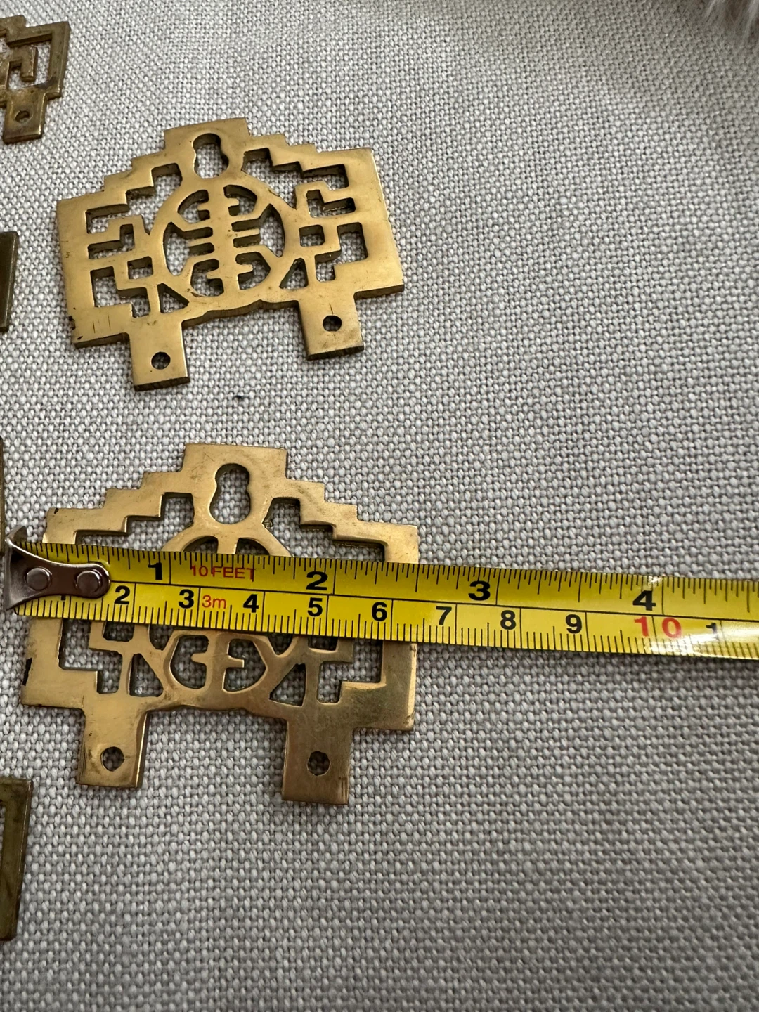 Brass Decorative Hardware Accents Set of 6 - photo 4