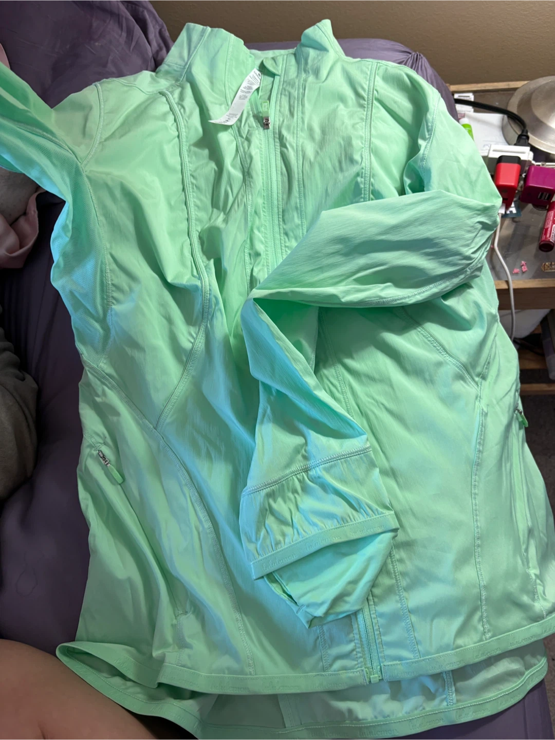 Lululemon Laser Speed Run Jacket Green Size 10 - photo 3