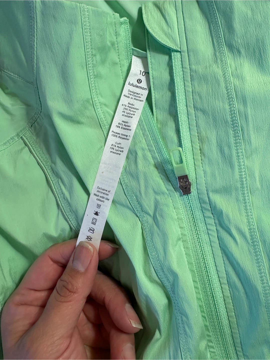 Lululemon Laser Speed Run Jacket Green Size 10