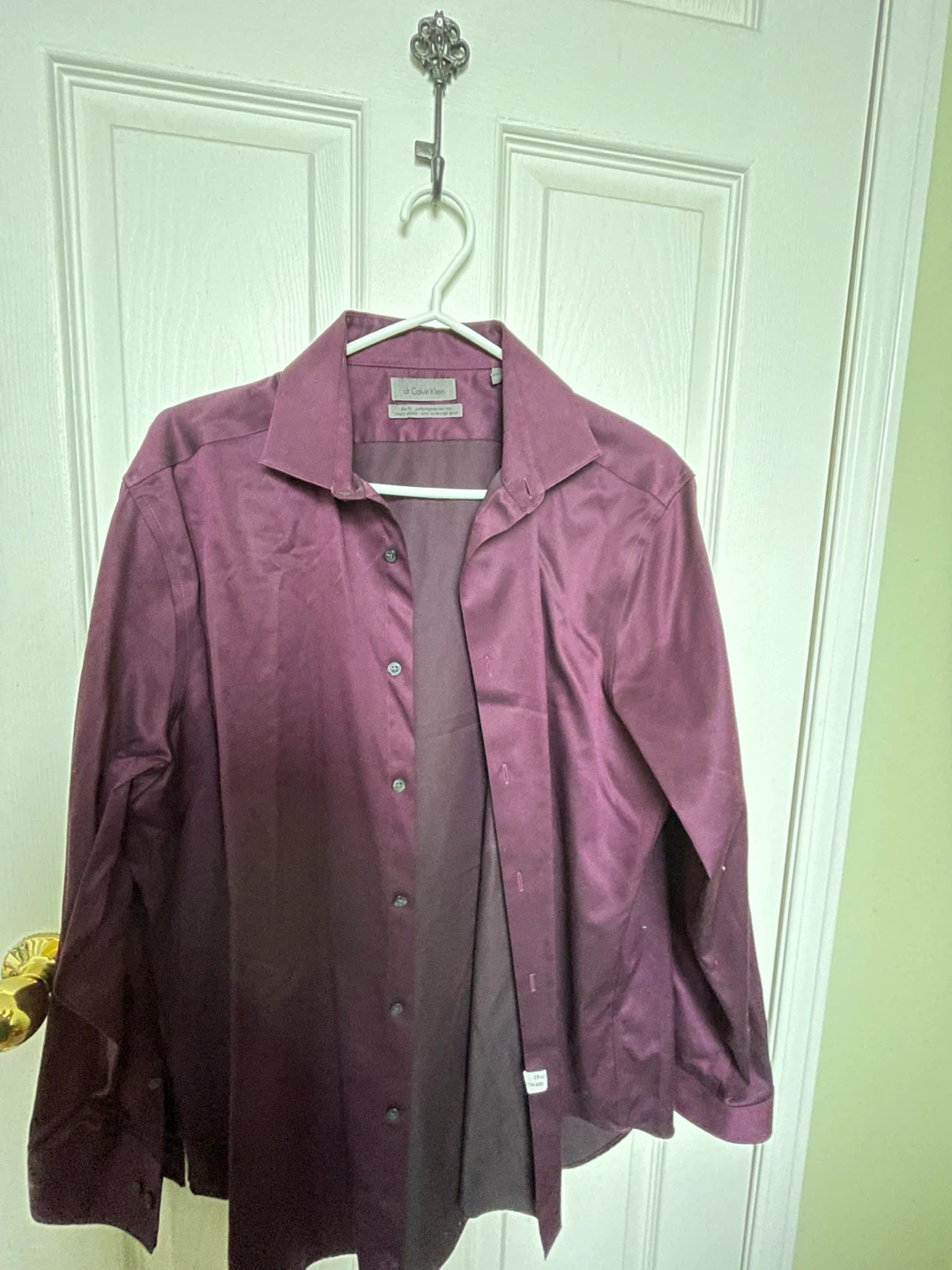 🏆Calvin Klein Slim Fit Performance Non-Iron Dress Shirt
