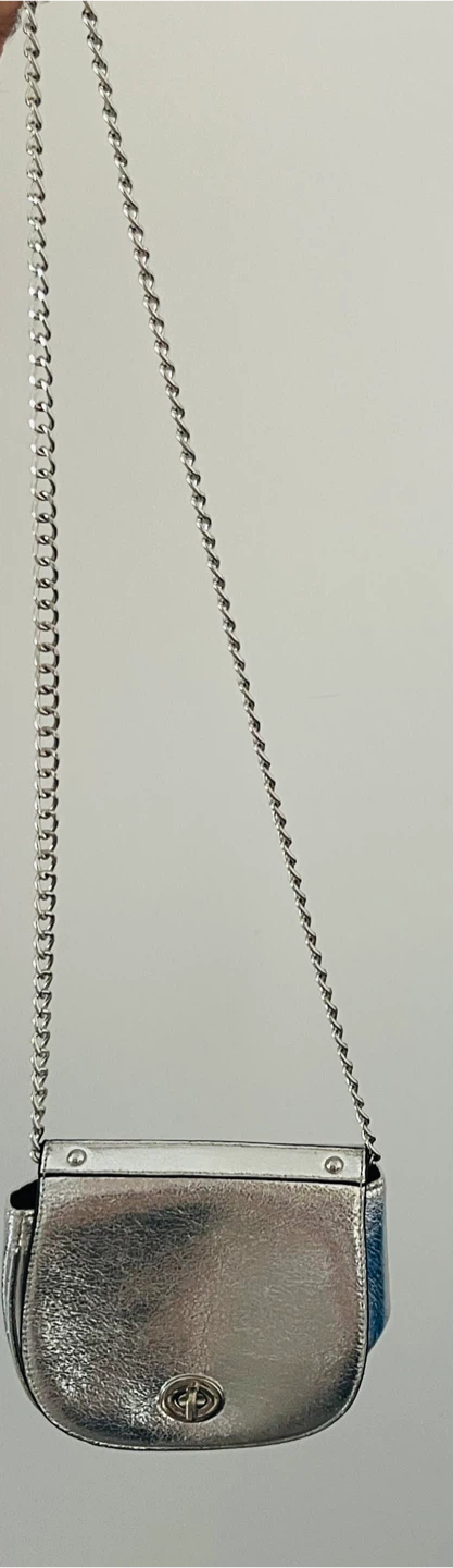 Silver Coin Purse with Chain