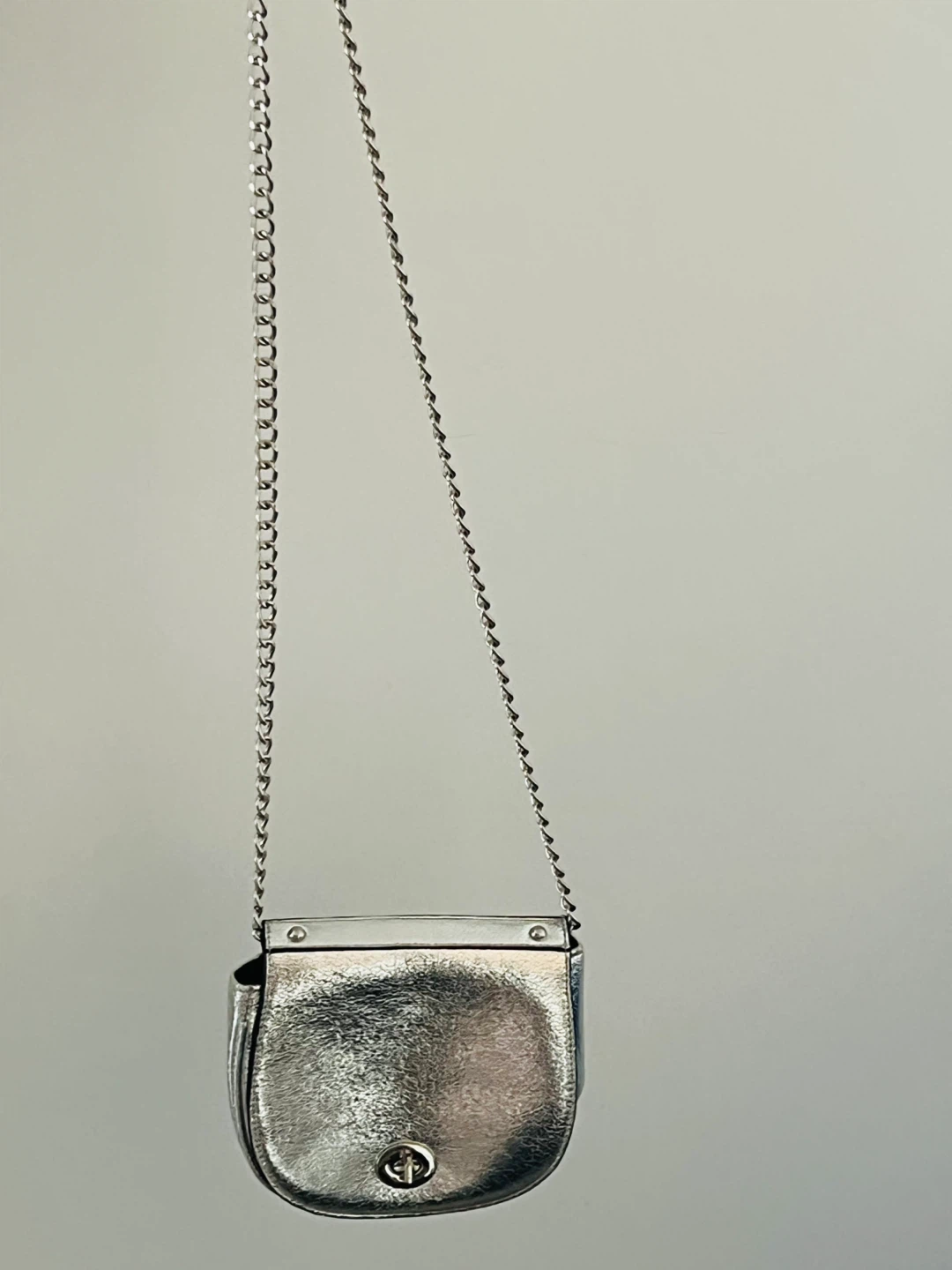 Silver Coin Purse with Chain - photo 2