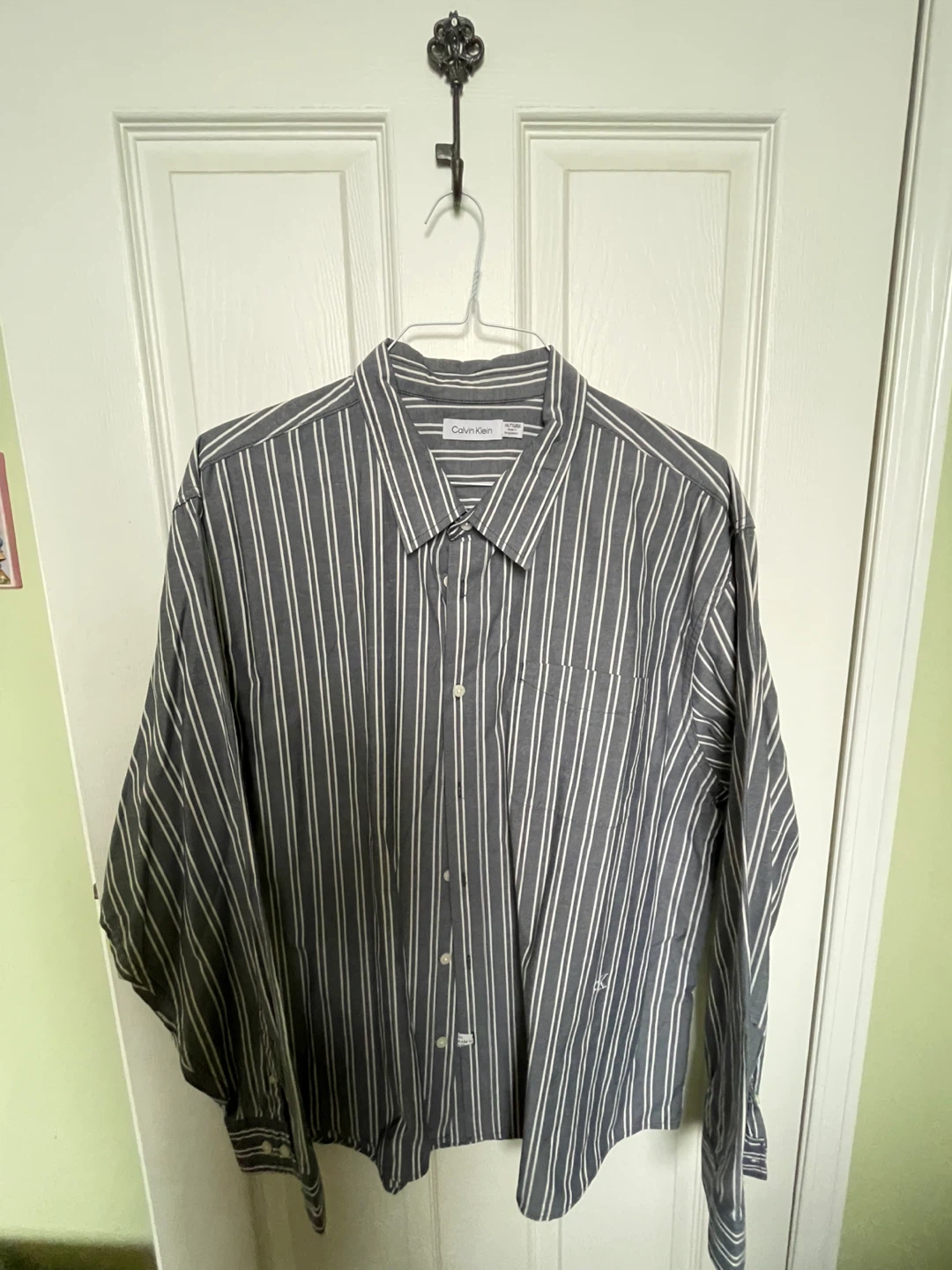 🏆Calvin Klein Striped Button-Up Shirt - XXL