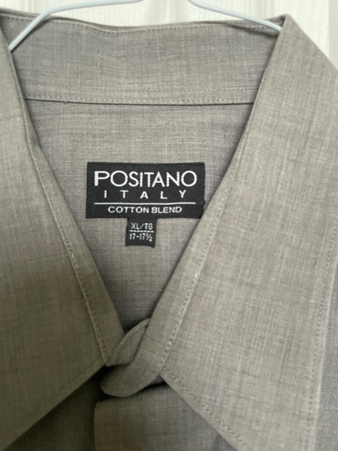 🏆Positano Italy Men's Cotton Blend Dress Shirt XL - photo 2