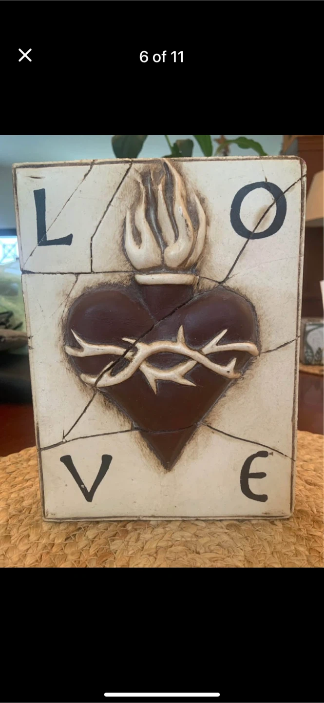 did Dickens Decorative Wall Art "LOVE" Sacred Heart - photo 5