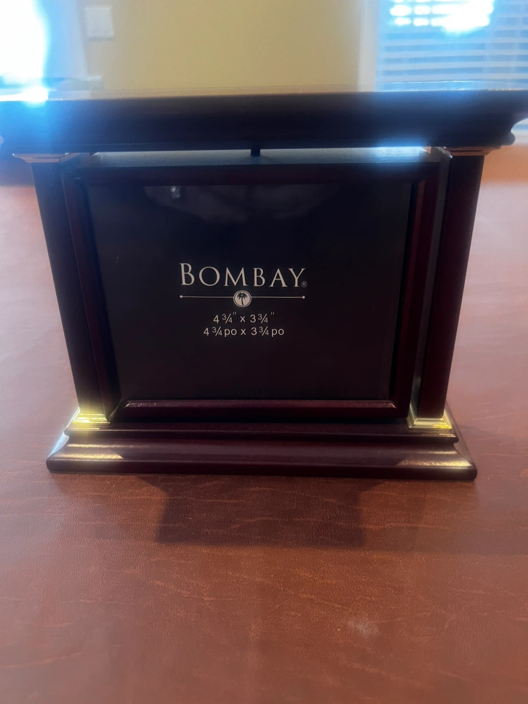 Bombay Wooden Desk Clock
