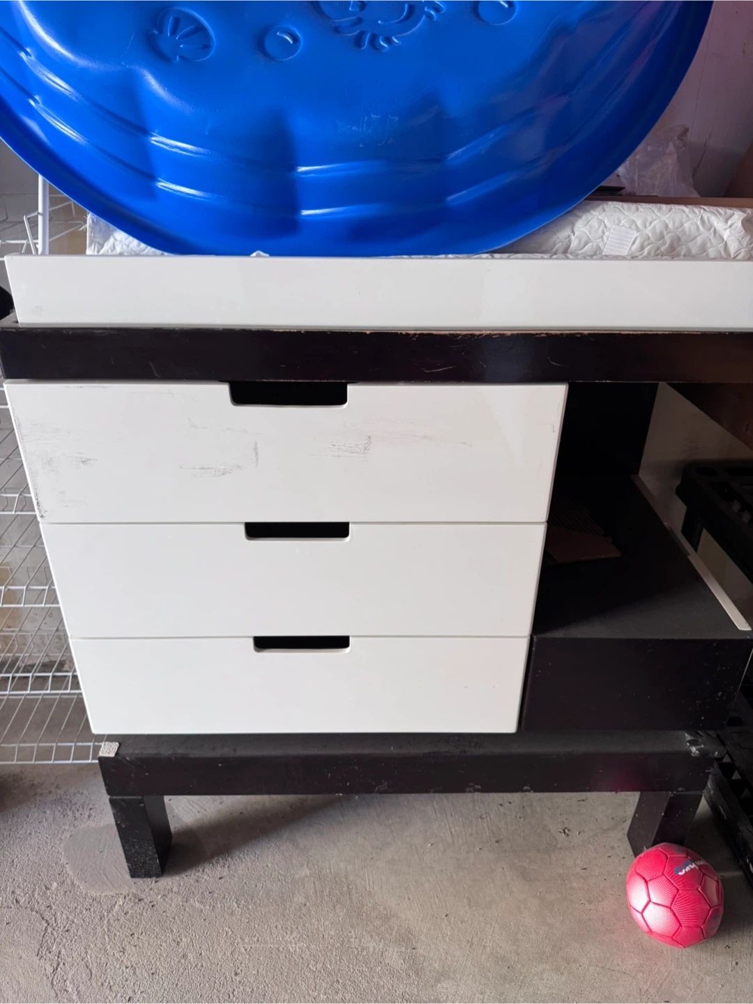 Baby Change Table Dresser Combo – 3 Drawer – Espresso/White - photo 3