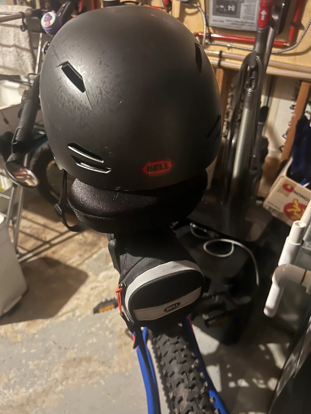 Blue Mountain Bike with Bell Helmet and Pump - photo 3