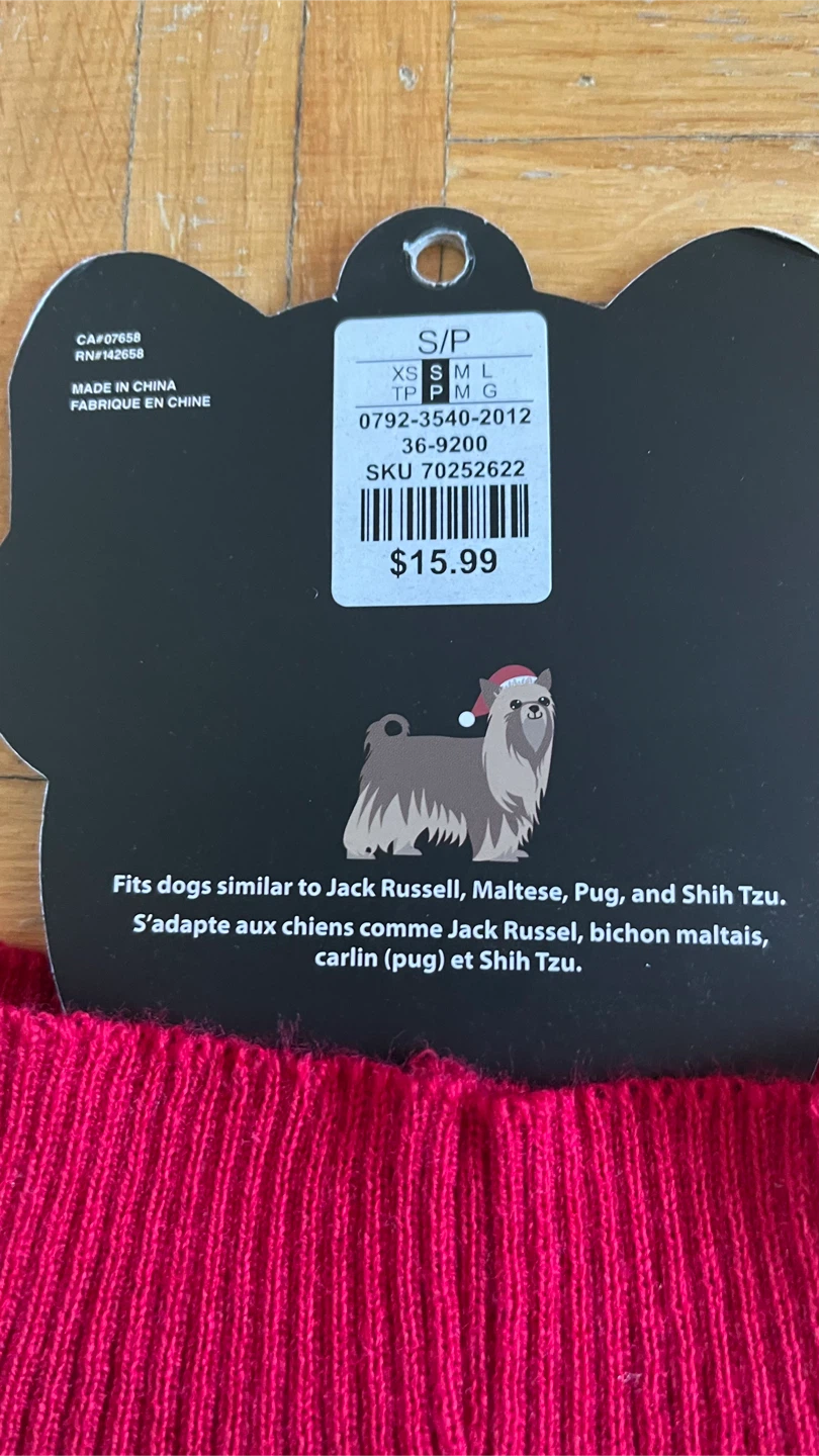 Dog Christmas Sweater Size Small - photo 2