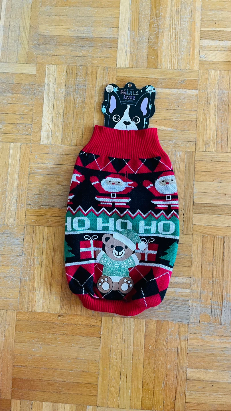 Dog Christmas Sweater Size Small