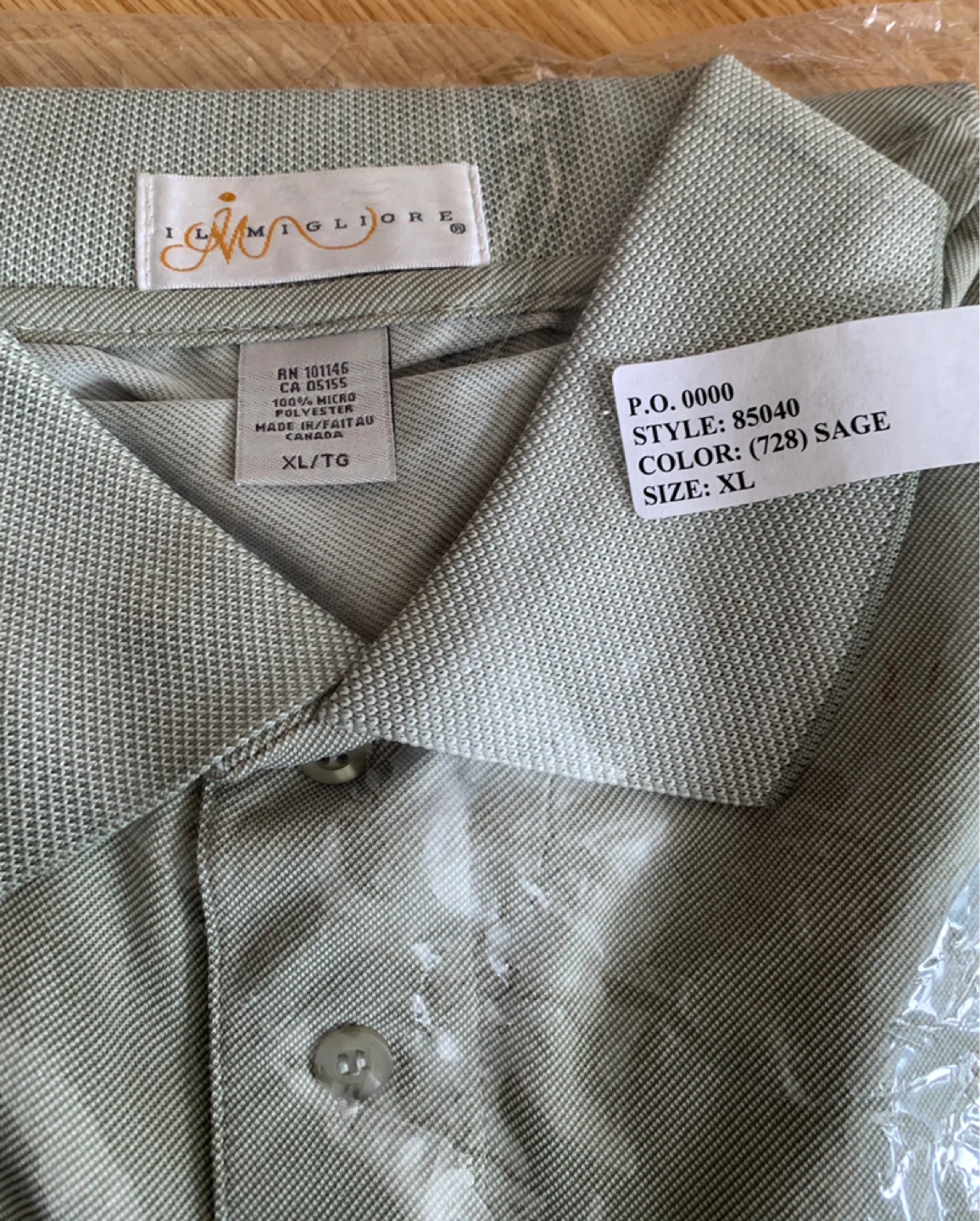 Il Migliore Sage Polo Shirt XL