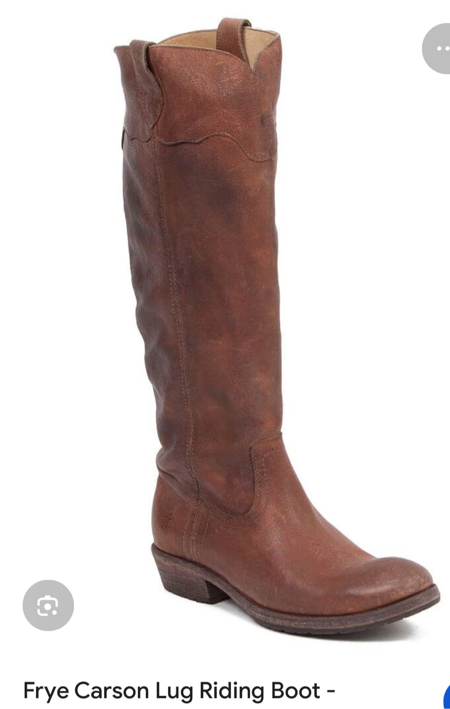 Frye Carson Lug Riding Boots - Cognac Leather Women's Size 9 🏆 - photo 2