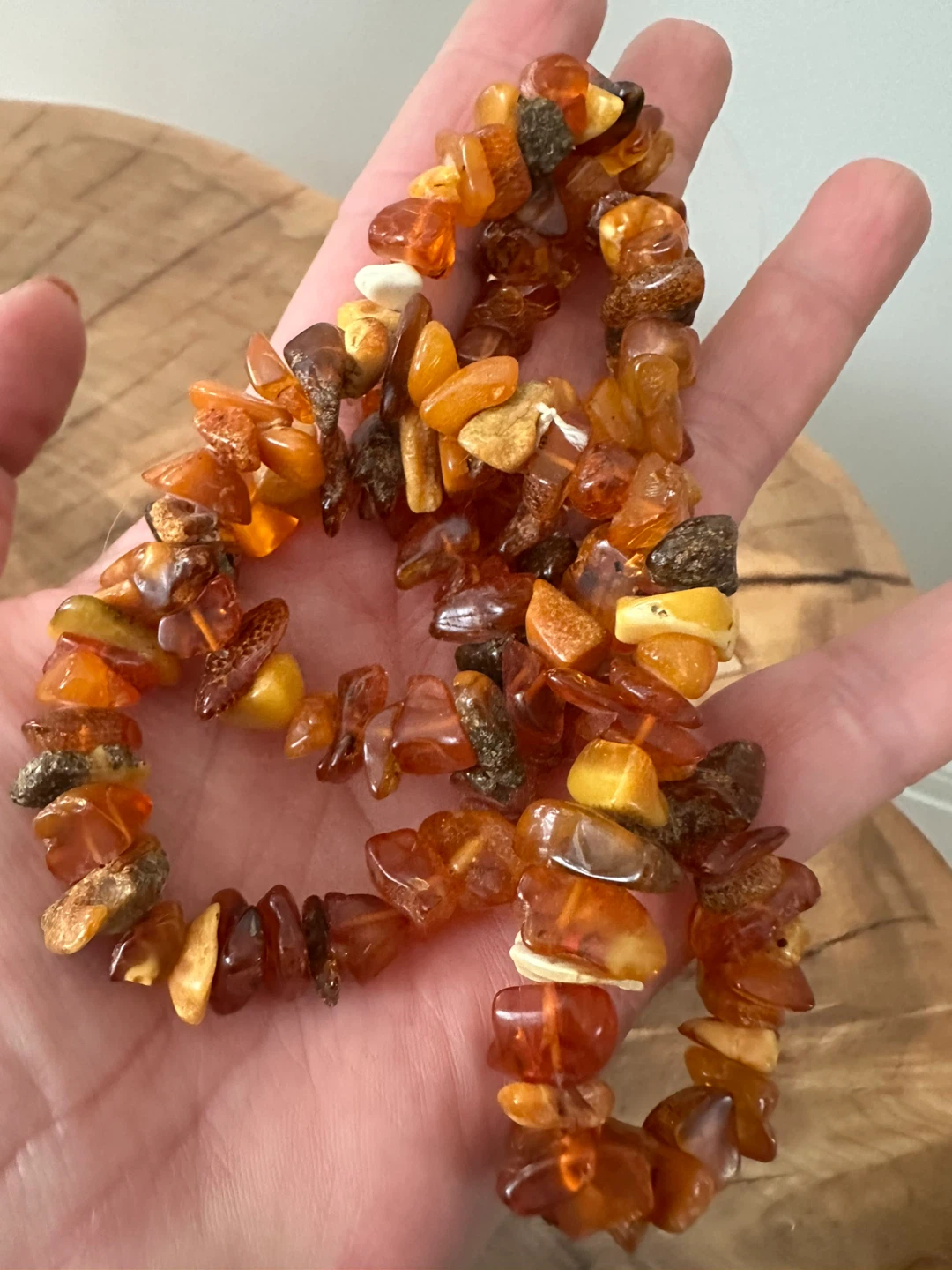 Amber multicolour Necklace 28”long - photo 4