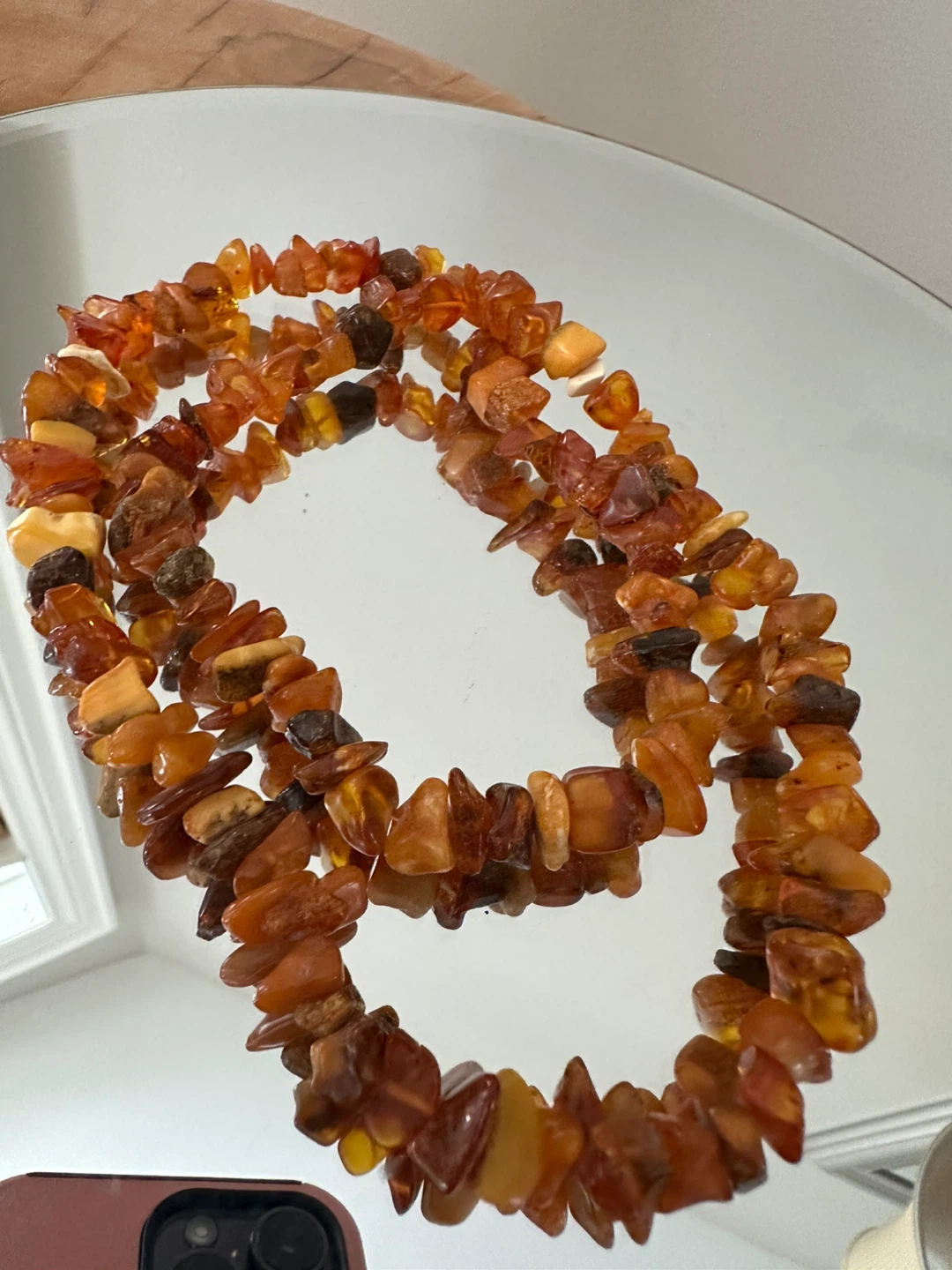 Amber multicolour Necklace 28”long - photo 2