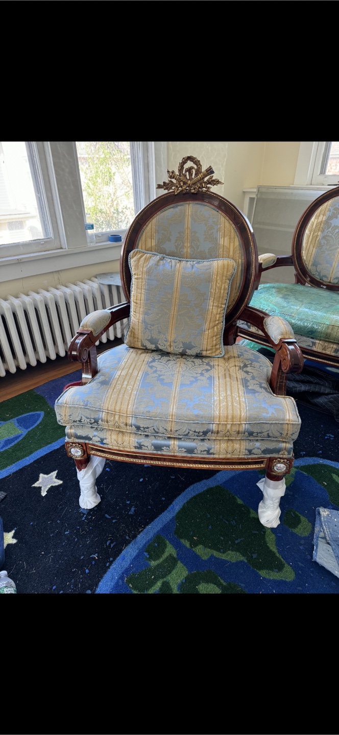 Antique Spanish  Style Sofa and Chairs Set