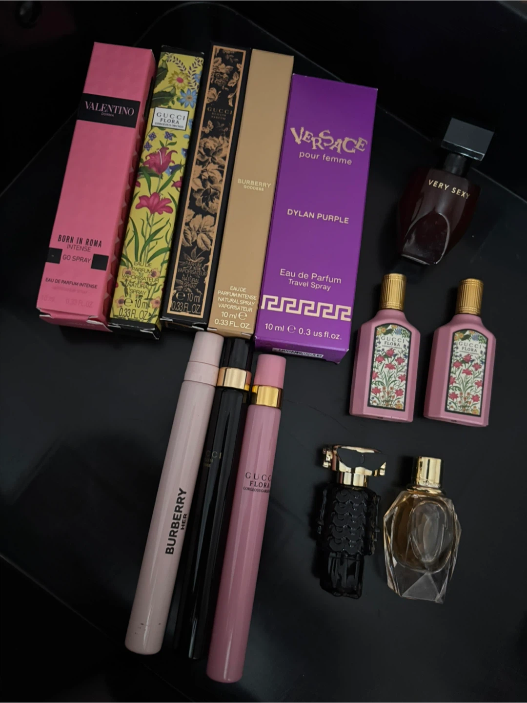 Various Designer Perfumes - Valentino, Gucci, Versace, Burberry