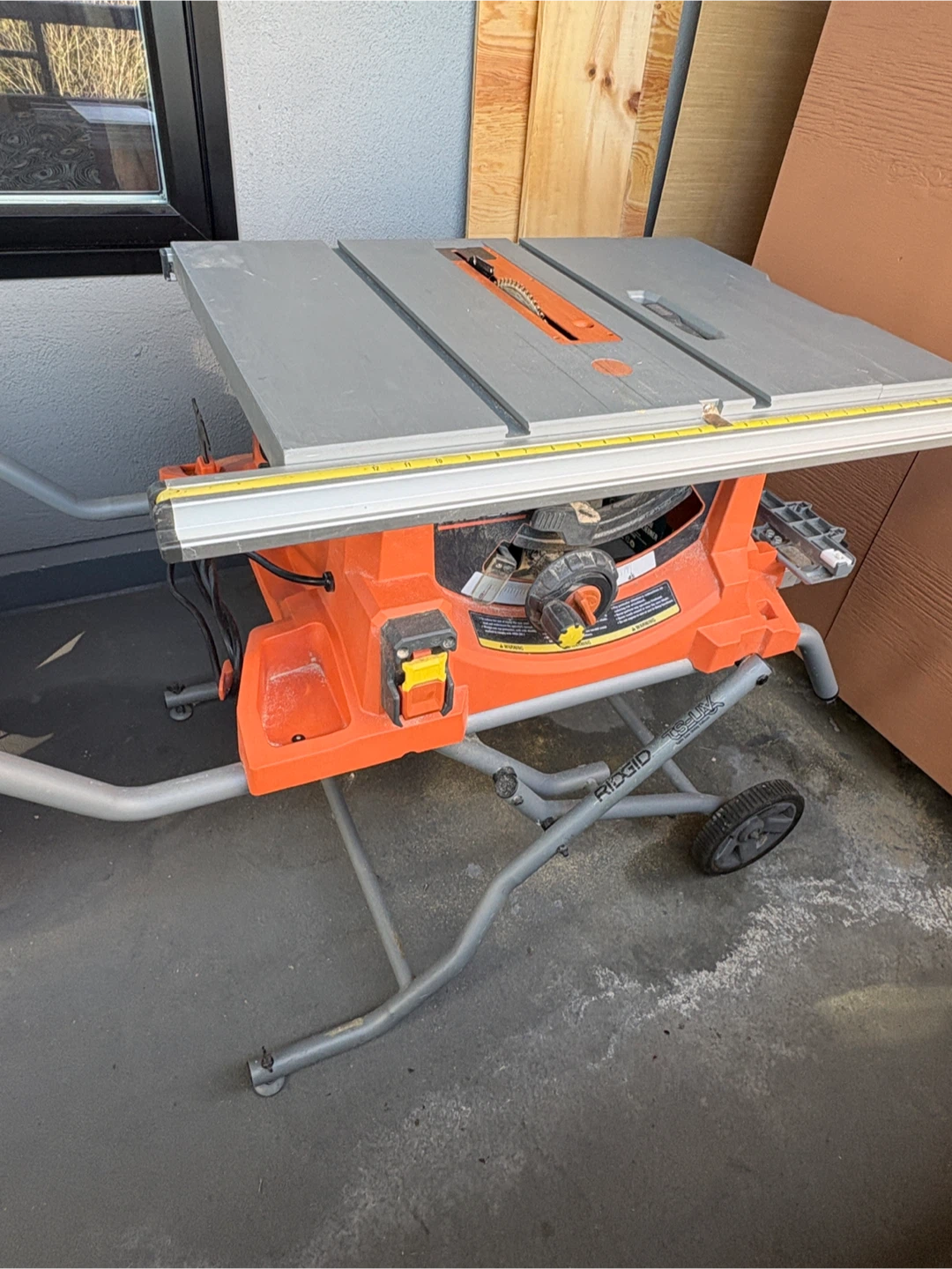 RIDGID 15 Amp 10 in. Portable Corded Table Saw with Stand R4514 - photo 2