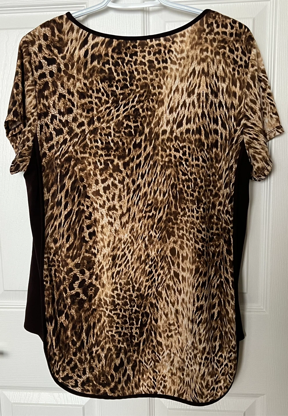 Nygard Leopard Print Short Sleeve Top Size M - photo 3