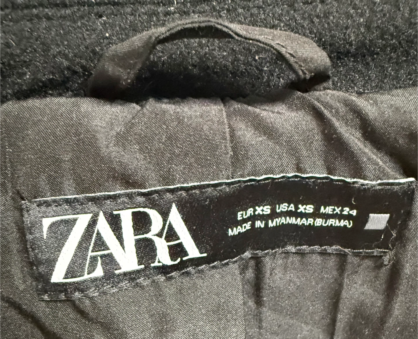 Zara Black Wool Blend Coat - photo 3