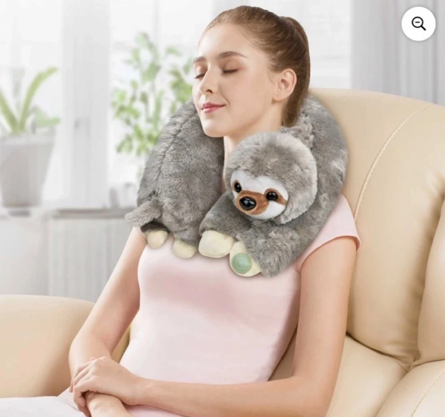 HealthTouch Neck Massager Plush Sloth - photo 3