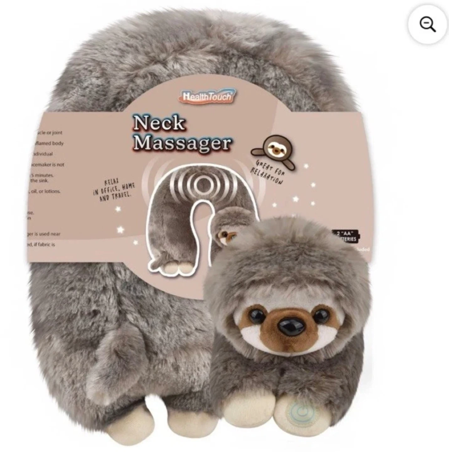 HealthTouch Neck Massager Plush Sloth - photo 4
