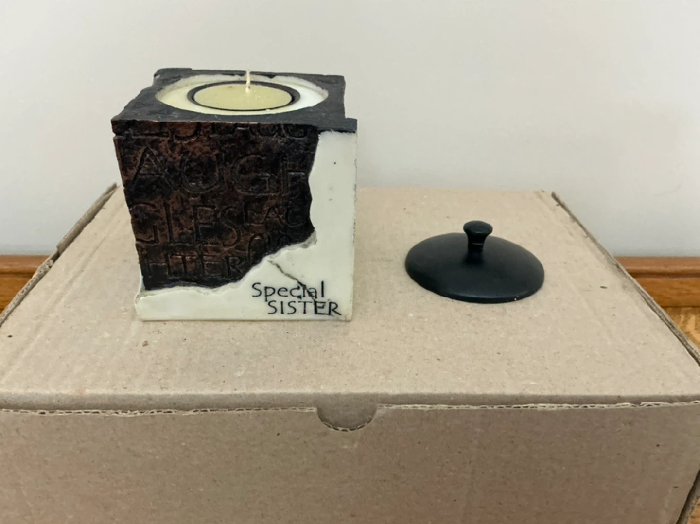 Candle Holder with Lid for Sister - photo 4
