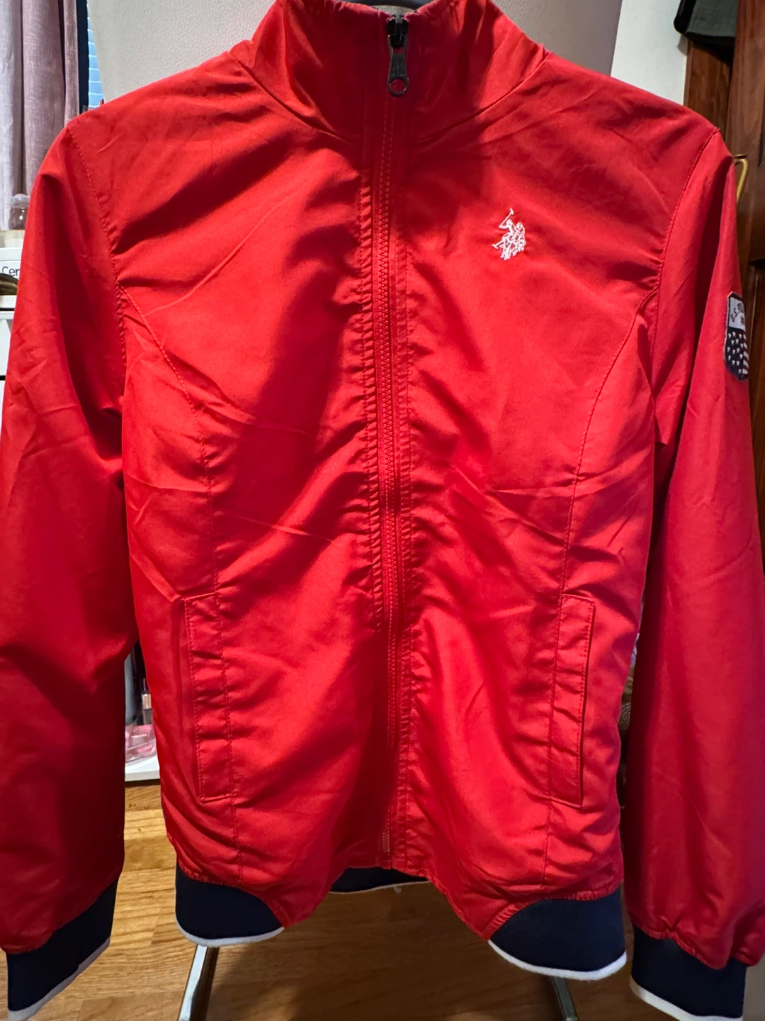 U.S. Polo Assn. Women’s Red windbreaker Jacket Size M